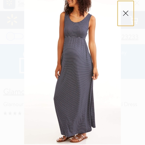 Glamour & Co. Dresses & Skirts - Pair of Striped Maternity Maxi Dresses